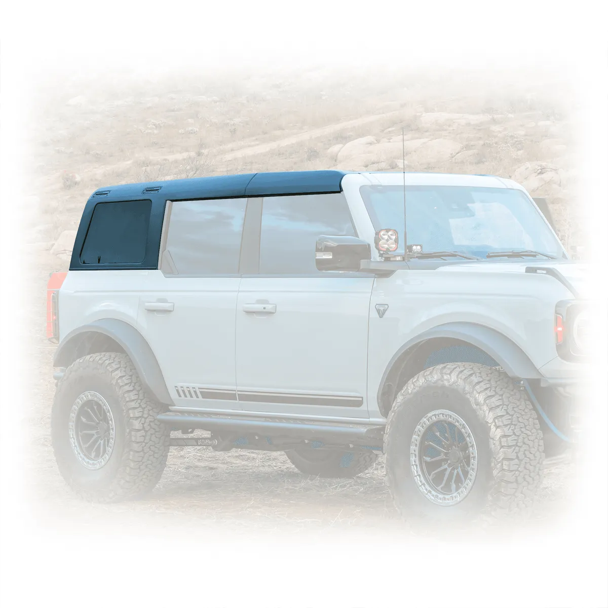 Turn Offroad 2021 Ford Bronco Hard Top (4 Door) Black Badge Delete Black Foam Headliner HTBR-M4BDHL01 product image