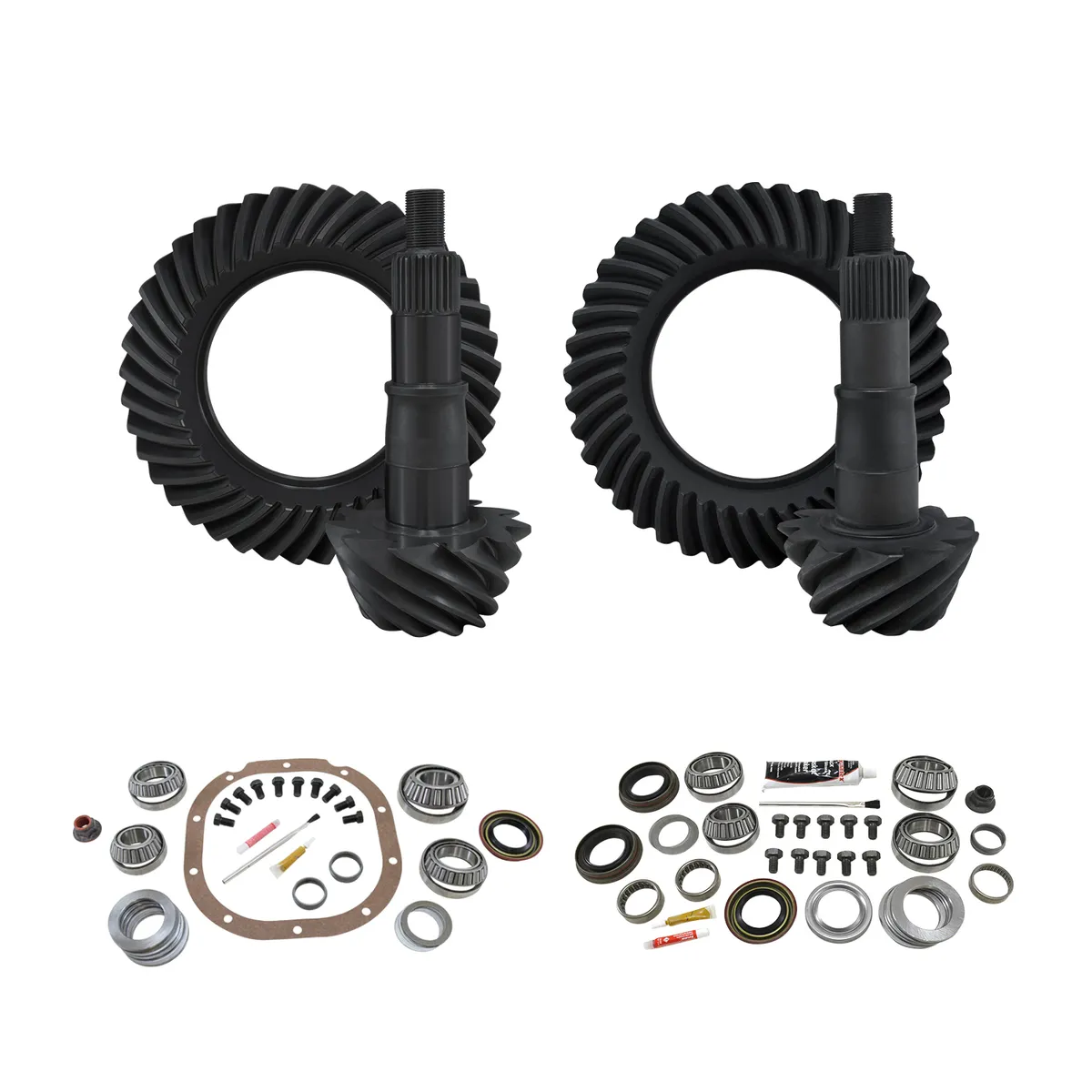 Re-Gear & Installation Kit Ford 8.8 Inch Various F150 4.88 Ratio Fr&Rr 09-'14 Ford F150 W/8.8 Rear (3.544 Inch Bearing Od) 4.88 Complete Gear Package F/R R&Ps & Master Kits Yukon Gear product image
