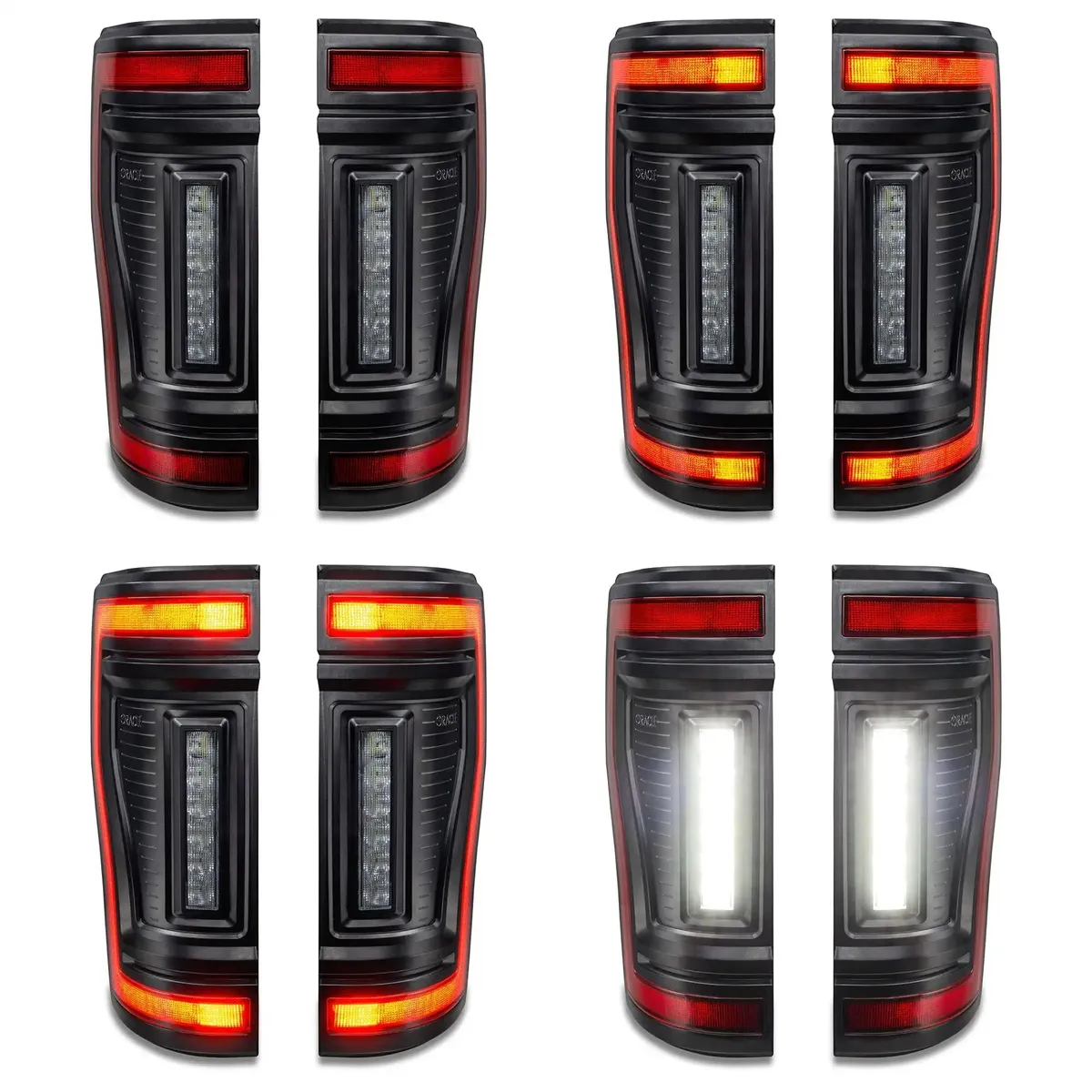 2017-2022 Ford F-250/350 Super Duty Flush Mount LED Tail Lights - Animated Turn Signals product image