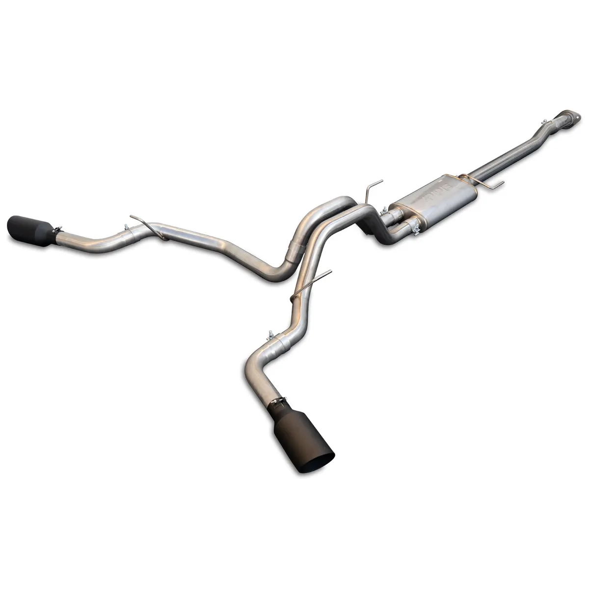 0914 Ford F150 Catback Exhaust System Raw Tube W/Black Tips product image