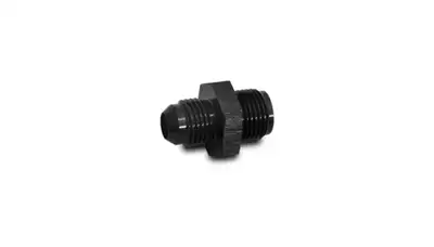 Vibrant Performance Inverted Seat Adapter Fitting; -8AN; 5/8-18 in. Inverted Flare; 6061 Aluminum; Black Anodized; Flare To An;