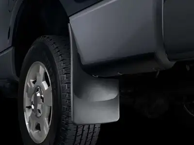 Weathertech 2007 + Chevrolet Silverado Black No Drill MudFlaps without Flares Does not fit Classic Style / 2007 + GMC Sierra Black No Drill MudFlaps without Flares Does not fit Classic Style