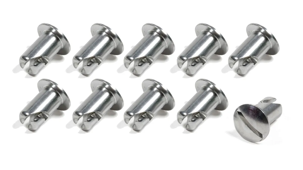 Triple X Race Components Oval Head Button Alum .500 Long 10 Pack