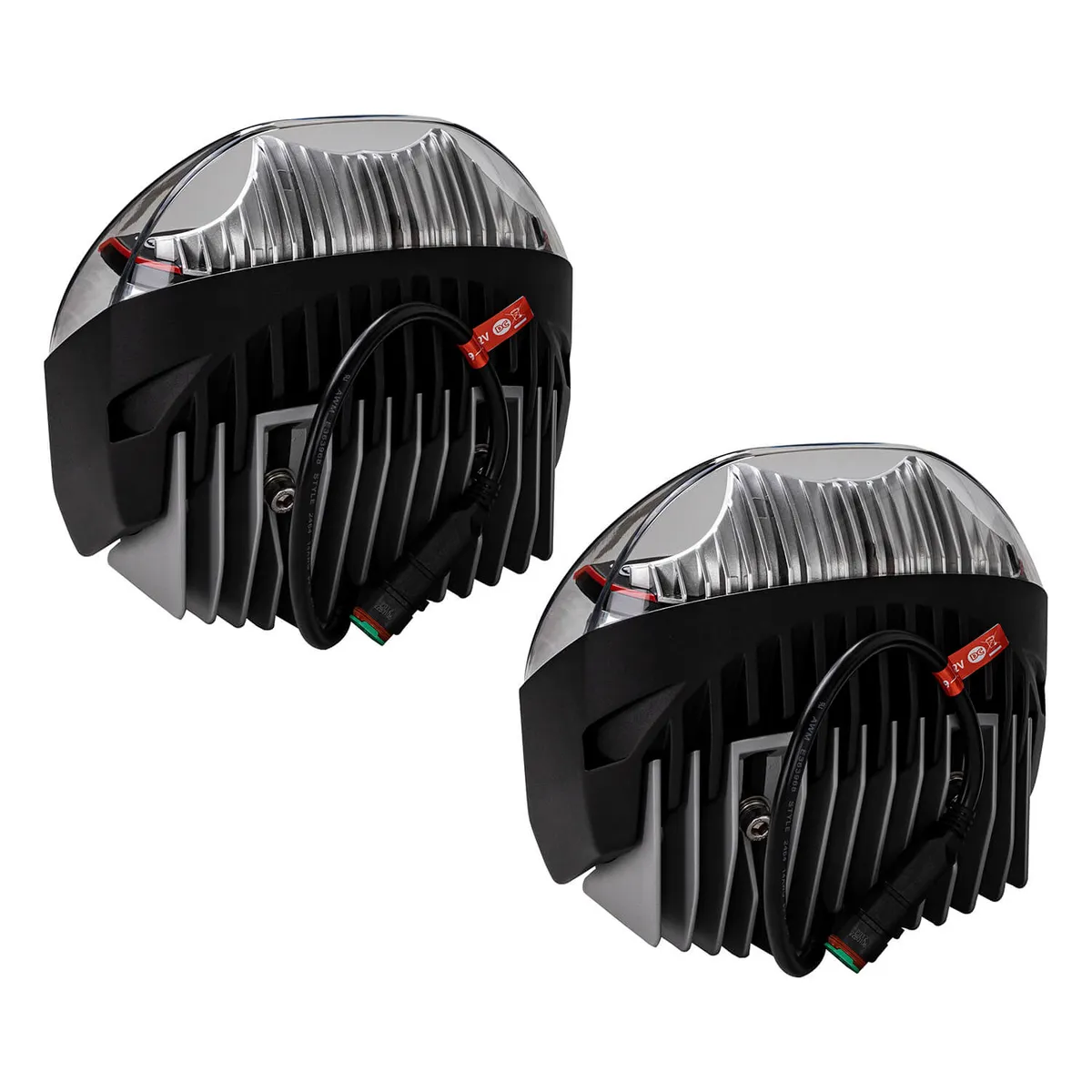 Driving Lights w Four Optic Design Black/Red product image