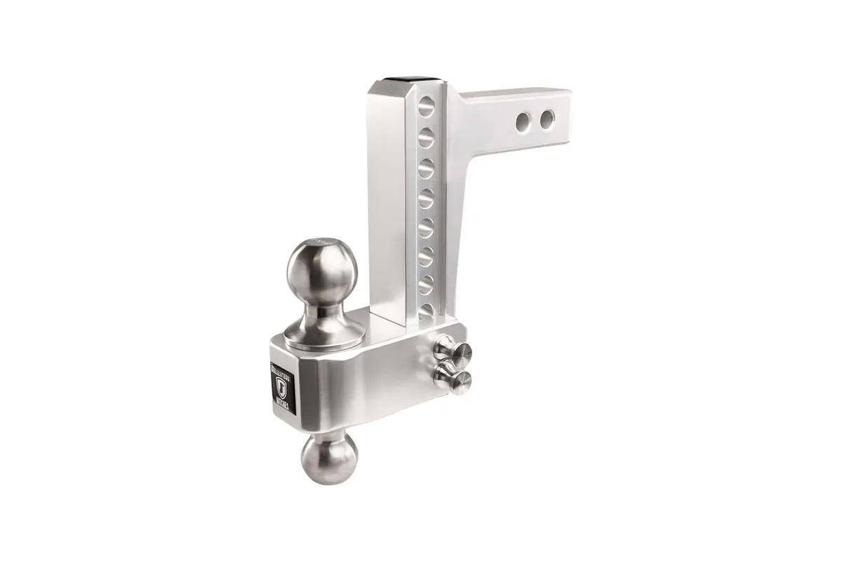 2.0" Aluminum Medium Duty Hitch 6" Drop/Rise w/ Stainless Steel Dual Ball product image