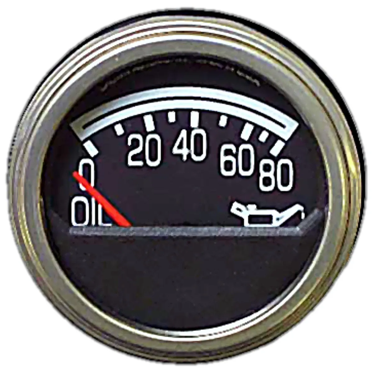 Crown Automotive Jeep Replacement J5750279 Oil Pressure Gauge for 1979-1986 Jeep CJ-5, CJ-7, CJ-8 w/ 3 Threaded Studs product image