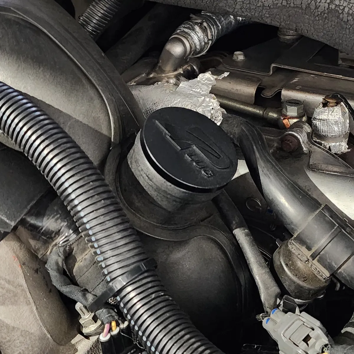 2017-2023 GM 6.6L Duramax Resonator Delete Plug L5P Black product image