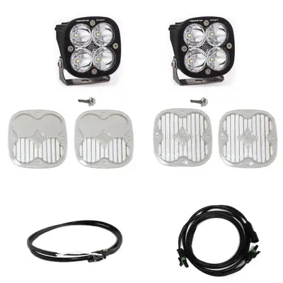 Baja Designs Bronco A Piller Light Kit 21-Up Ford Bronco Squadron Sport Spot w/Upfitter Baja Designs