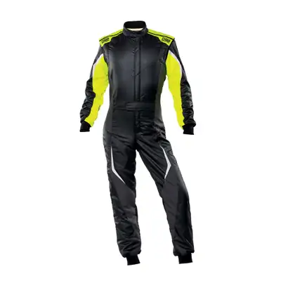 OMP Racing INC Tecnica EVO Suit Black/Y Ellow Size 52 Fia 8856-2