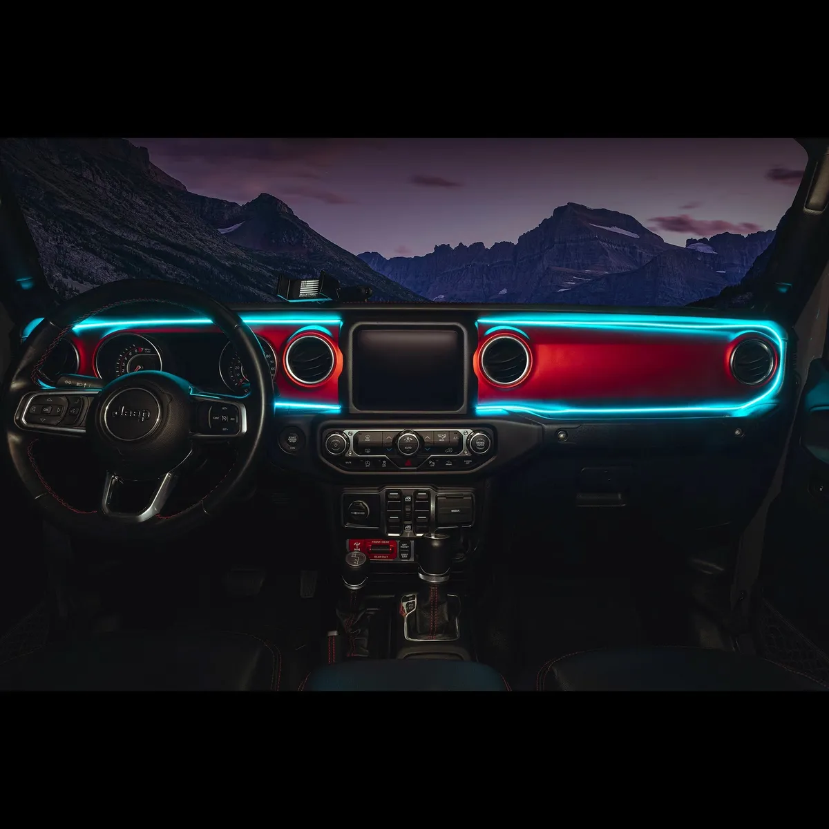 ORACLE Lighting 2018-2023 Jeep Wrangler JL/Gladiator JT Dynamic ColorSHIFT LED Interior Dash Board Kit product image