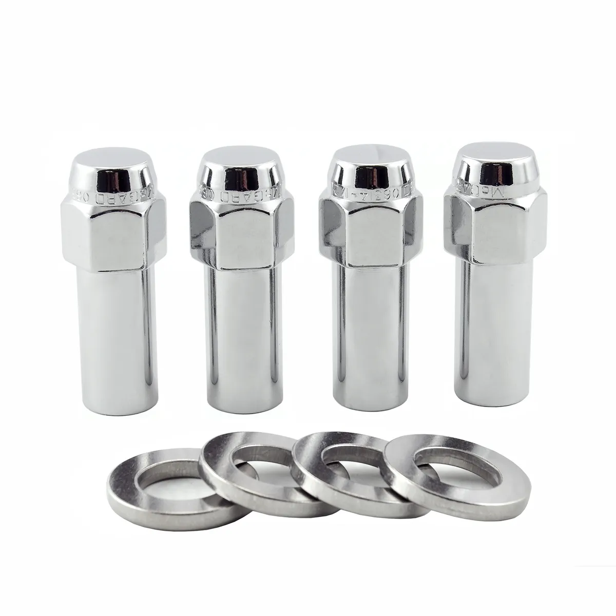 Hex Lug Nut 1/220 Ctr Washer Xlng 1.365 in Shk 13/16 Hex 2.27 in Oal Chrome product image