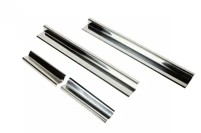 Kentrol Jeep JK Entry Guards 4 Pieces 4 Door 07-18 Wrangler JK Polished Silver Kentrol