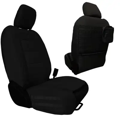 Bartact Tactical Seat Covers for Jeep® Wrangler JL & JLU 2024+ (NOT for Mojave or 392 Edition) Front Pair | Bartact® - black / black / Same as insert Color