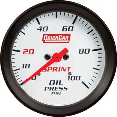 Quickcar Racing Products Oil Pressure Sprint Gauge Only