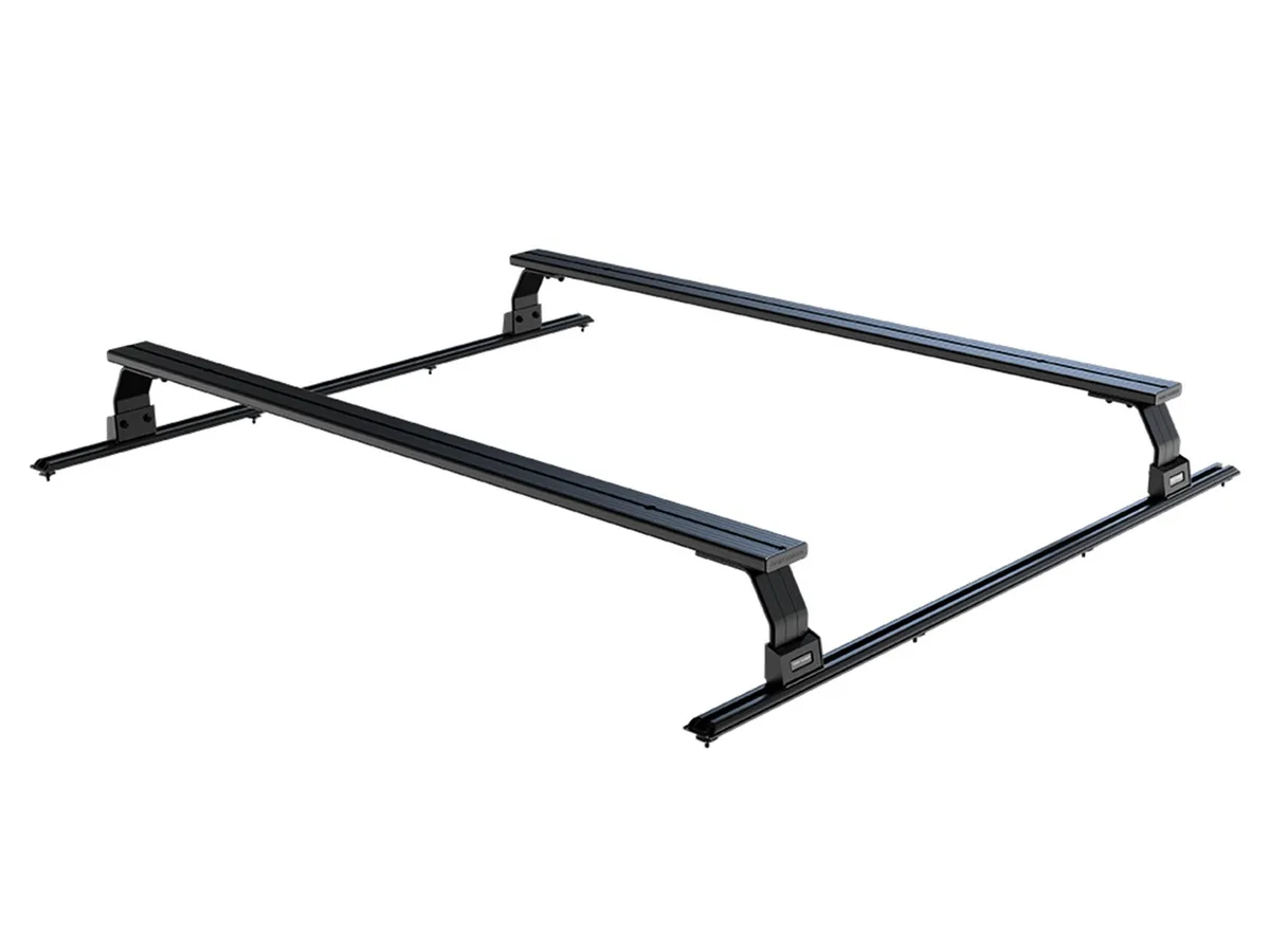 Double Load Bar Kit; Incl. 2 Roll Top Leg Mount; 1575mm Roof Load Bar Set; 1400mm L Universal Track; product image
