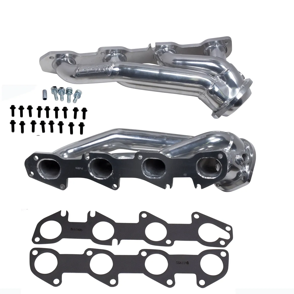 2009-2023 Dodge 5.7l Challenger Charger Hemi Cars 1-34 Shorty Headers Polished Silver Ceramic product image