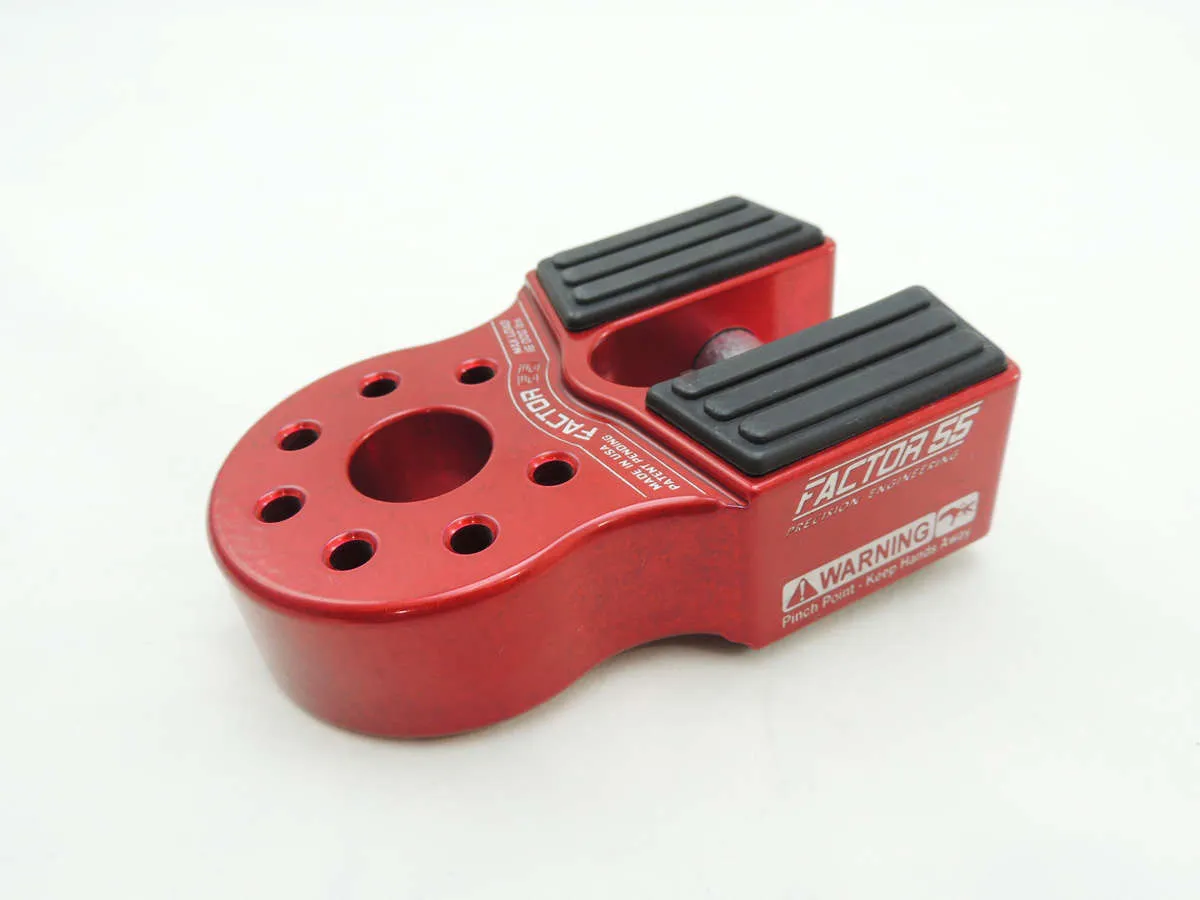 Factor 55 00050-01 Flatlink Winch Shackle Mount -- Red product image