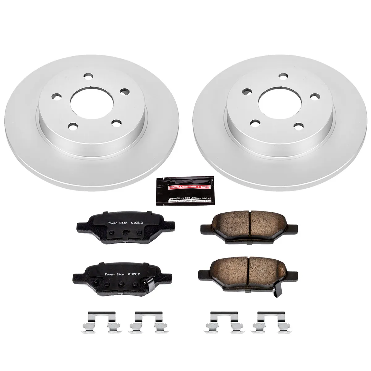 Z17 Geomet Coated Rotor Kit: Genuine Geomet Fully Coated Rotors; Ceramic Pads W/Hardware product image