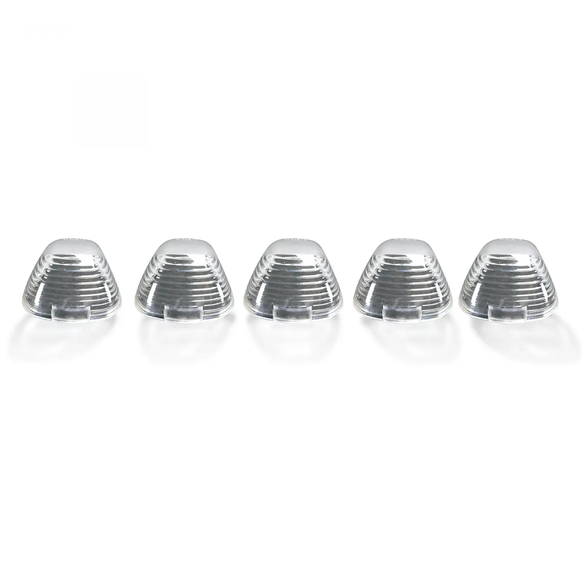 Ford Super Duty 99-16 5 Piece Cab Lights Amber Xenon Bulbs with Clear Lens - (Attn: This cab light kit replaces OEM factory installed Ford 99-16 cab roof light lenses) product image