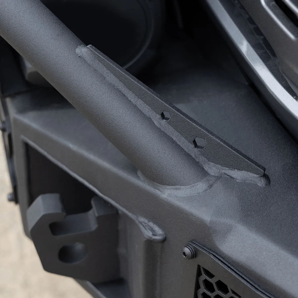 Go Rhino 331401T - Rockline Winch-Ready Front Full Width Bumper With Overrider For Ford Bronco - Textured Black product image