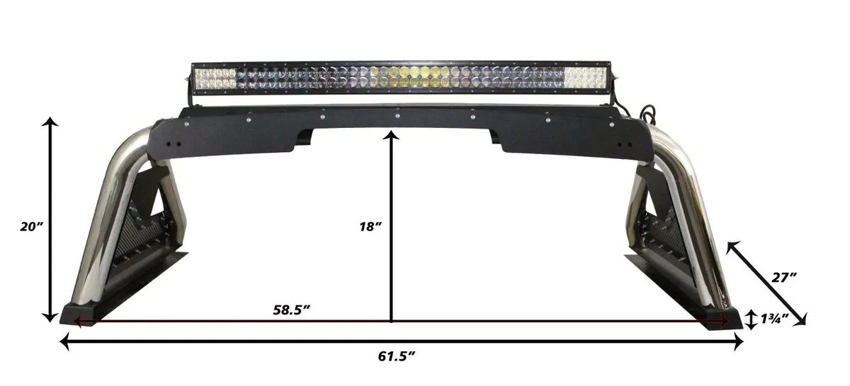 RealTruck (Go Rhino) Sport Bar 2.0 - Complete Kit Sport Bar + Power Actuated Retractable Light Mount 2016-2025 Toyota Tacoma product image