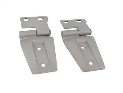 Kentrol Jeep JK Hood Hinge Pair 07-18 Wrangler JK Bare Grey Kentrol
