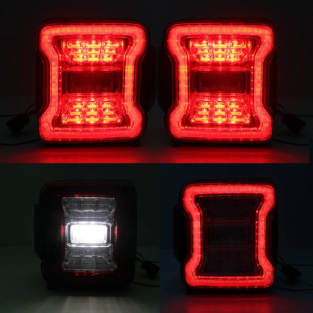 American Modified Amjpca03302 LED Tail Lights - Clear Lens product image