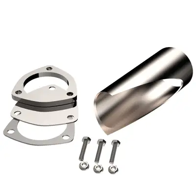 QTP 3.00 Inch Stainless Steel Qtp Diy Exhaust Cutout Pipe