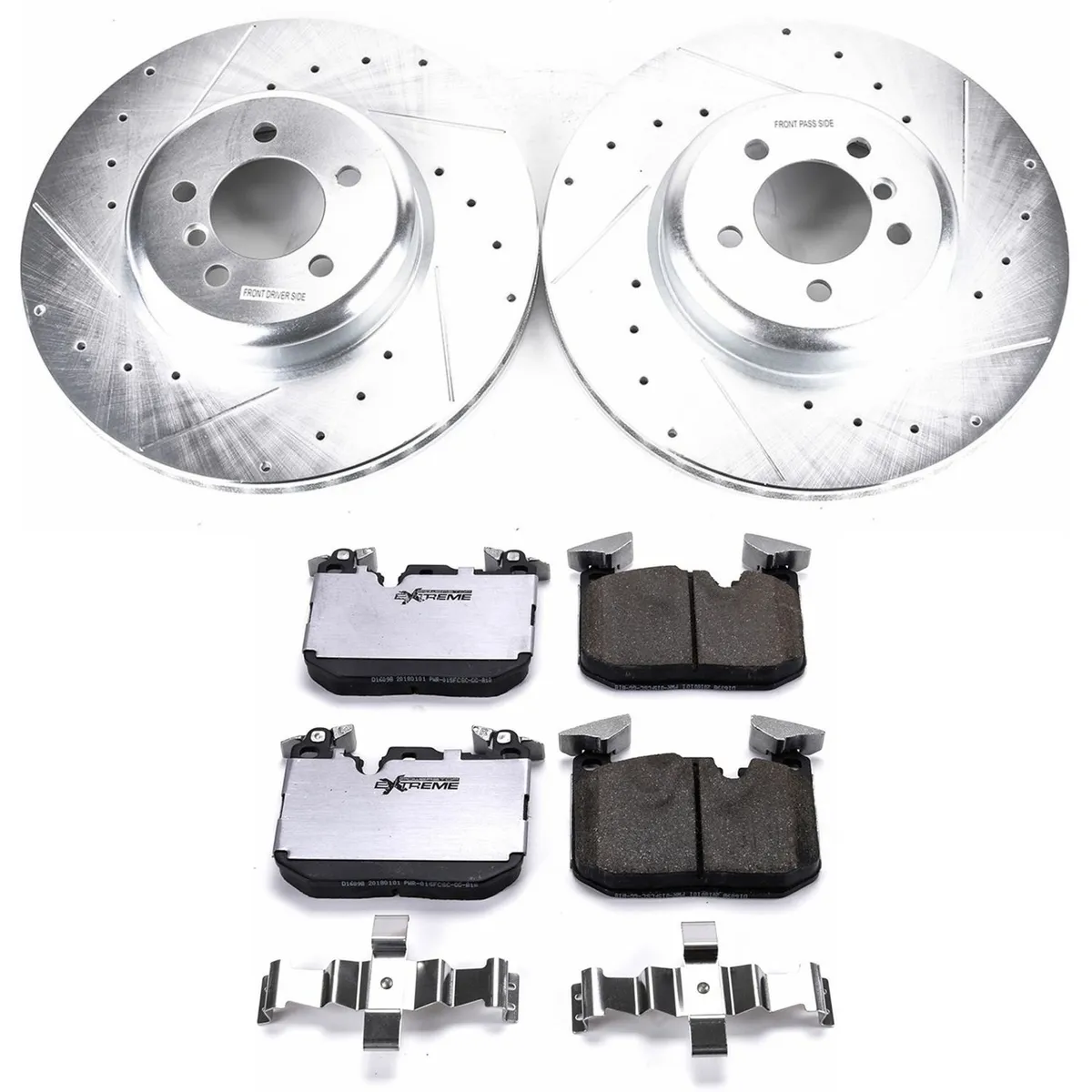 Z26 Street Warrior Upgrade Kit: Drilled/Slotted Rotors; Carbon-Fiber Ceramic Pads W/Hardware; Pad Sensors product image