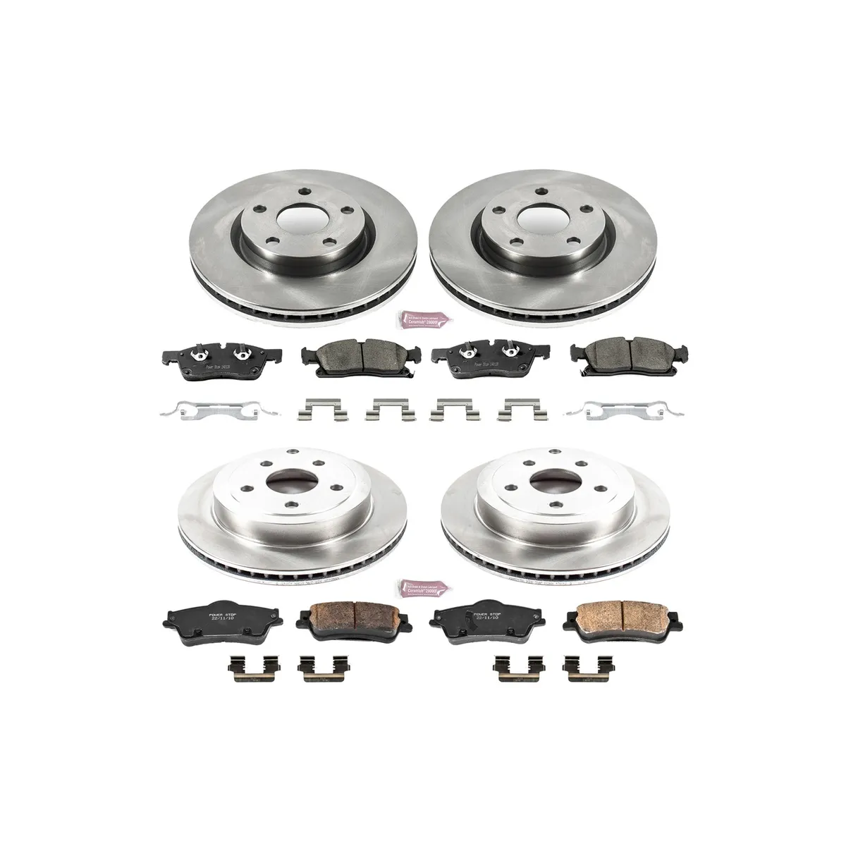 Z17 Direct Replacement Kit: Rotors; Ceramic Pads W/Hardware product image