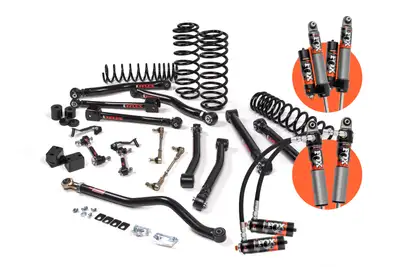 JKS 2018-2024 Jeep Wrangler JL J-Krawl 2.5 Inch Lift Kit 4 Door w/Fox 2.5 Performance Shocks Standard Rate Coils JSPEC