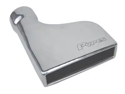 Pypes Performance exhaust Exhaust Tail Pipe Tip Set 2.5 in x8 in x 2 in x 11 in Rectangle Clamp On Hardware Not Incl Polished 304 Stainless Steel Pair Pypes Exhaust