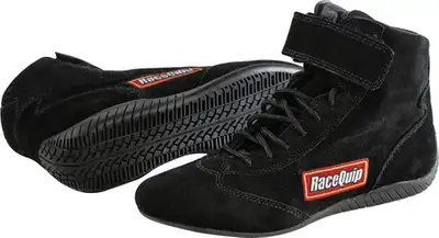 Racequip Basic Race Shoes Sfi 3.3/ 5 Certified; Black Size 10.0