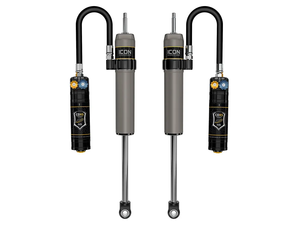 ICON 2025-2026 Toyota 4Runner, 0-3” Lift, Rear, V.S. 2.5 Aluminum Series Shock Absorbers, Remote Reservoir w/ CDXS, Pair product image
