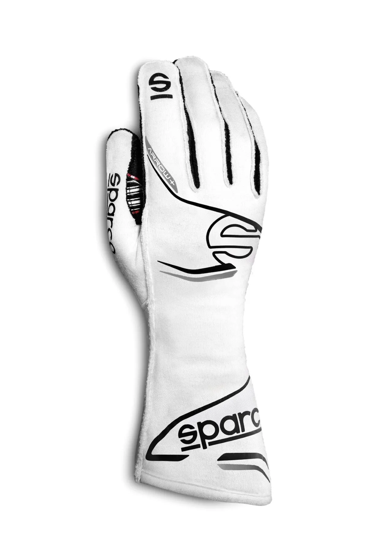 Sparco Motor Sports Glove Arrow+ Large White / Black