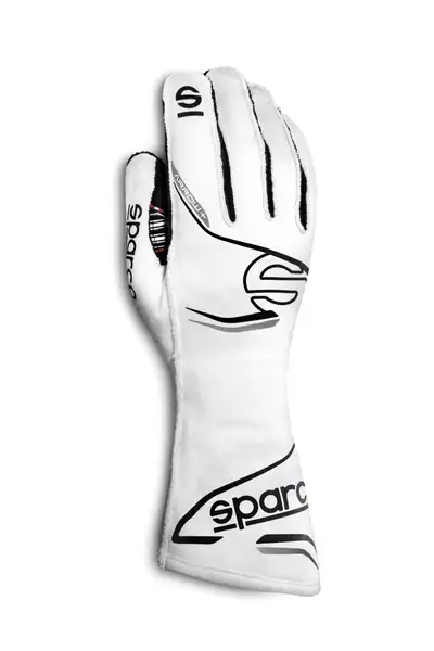 Sparco Motor Sports Glove Arrow+ Large White / Black
