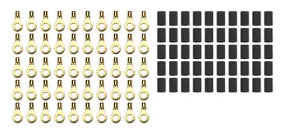 Quickcar Racing Products Ring Terminal 1/4in 10- 12 Ga w/Heat Shrink
