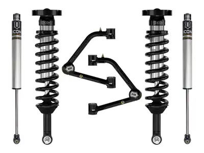 ICON Vehicle Dynamics ICON 2023-2026 GMC Canyon AT4, Denali, & Elevation/Chevrolet Colorado Trail Boss, 1.75-2.5" Lift, Stage 2 Suspension System, Tubular