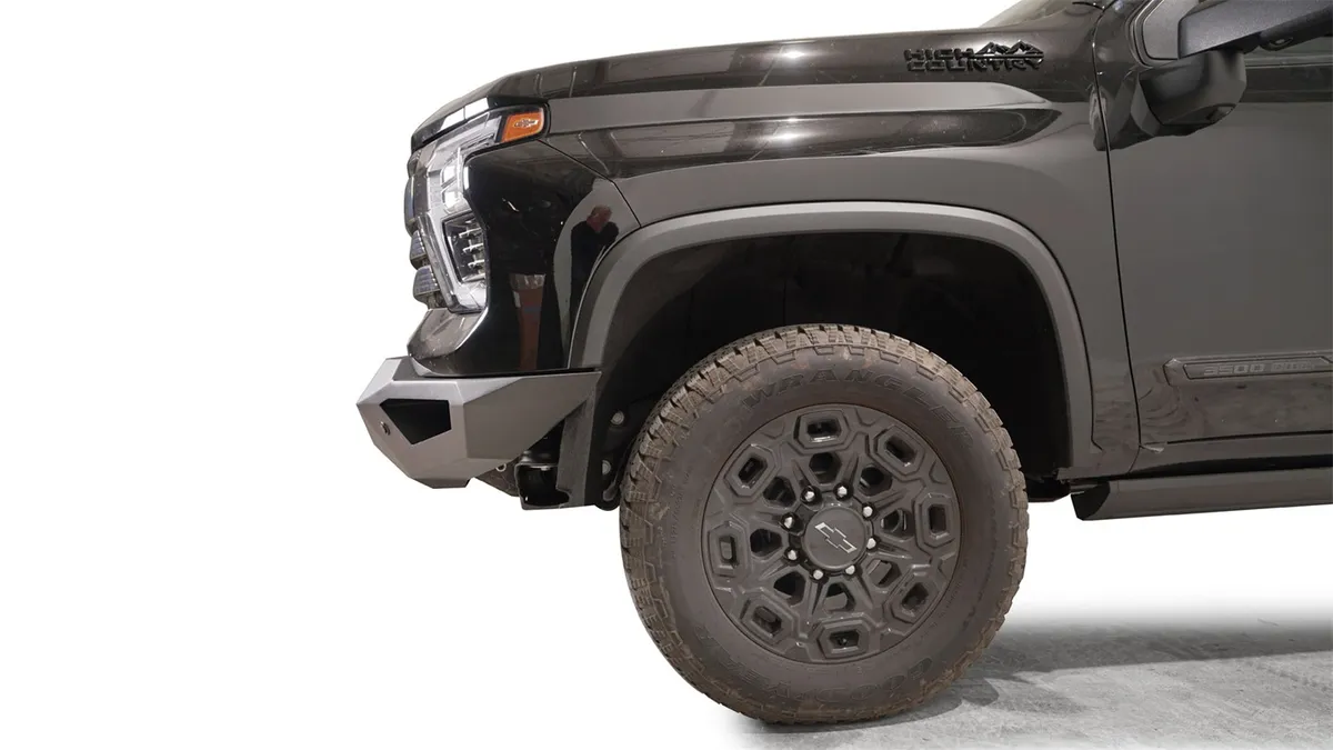 Vengeance Front Bumper; 2 Stage Black Powder Coated; w/No Guard; product image