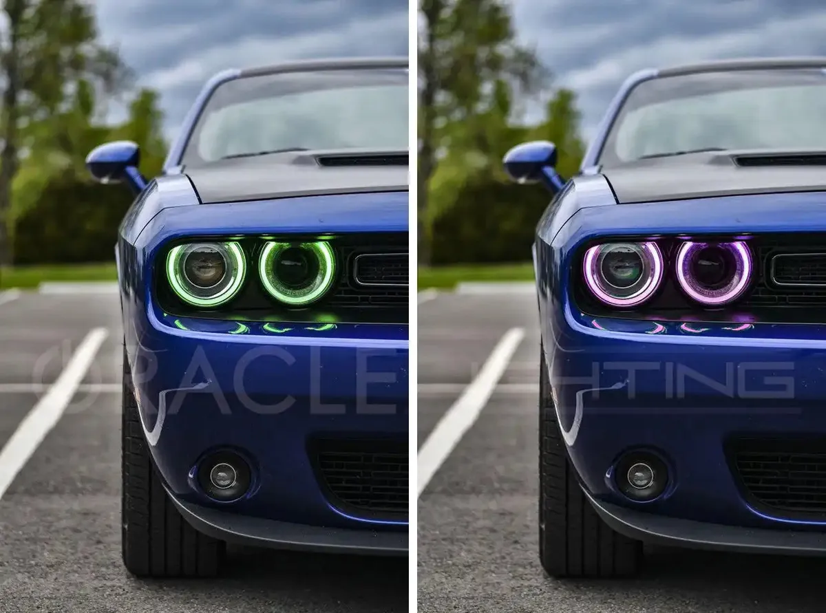 Oracle Lighting 2015-2023 Dodge Challenger Colorshift Rgb+w Headlight DRL Upgrade Kit product image
