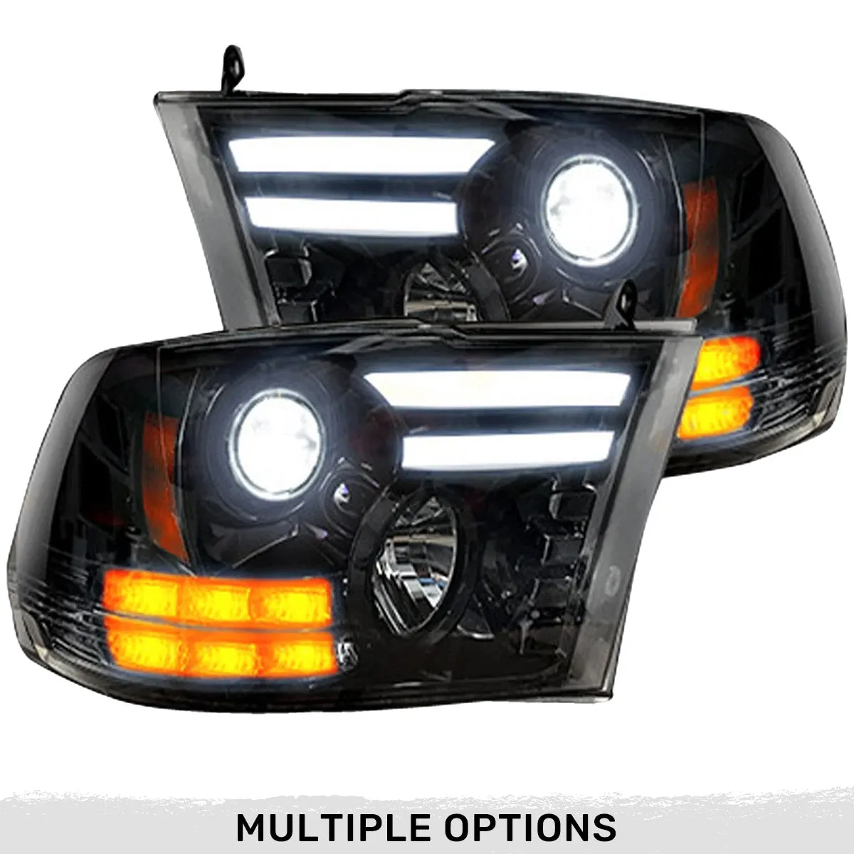Dodge RAM 14-19 1500 Classic Body Style w OEM Projectors And 15-18 25003500 w OEM Projectors - Projector Headlights w product image