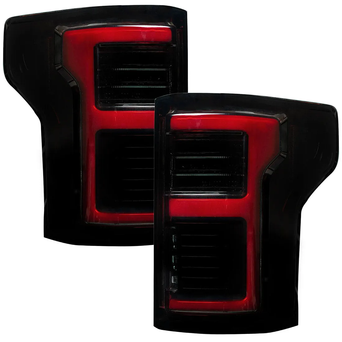 Ford F150 15-17 And Raptor 17-19 Replaces OEM LED Style Tail Lights w Blind Spot Warning System Oled Tail Lights - Cle product image