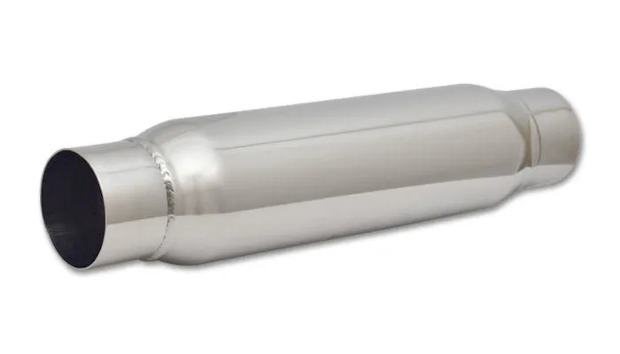 Vibrant Performance Bottle Style Resonator; 3 in. Inlet/Outlet ID; 4 in. Body OD; 18 in. Overall L; 14 in. Body L;