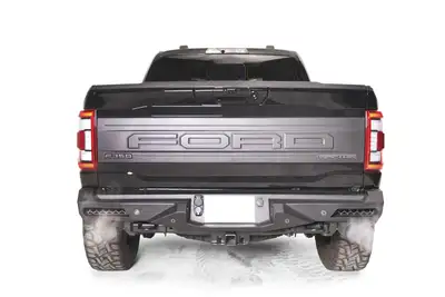 Fab Fours Vengeance Rear Bumper; 2 Stage Black Powder Coated;