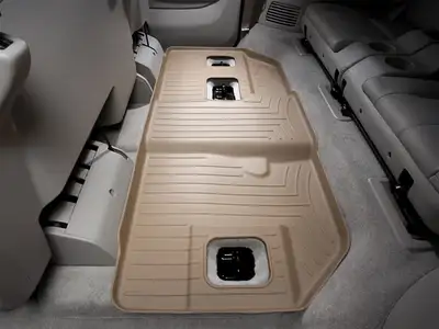 Weathertech 2007 + Cadillac Escalade ESV Tan Rear FloorLiner 3rd row. Fits vehicles with 2nd row Bench / 2007 + Chevrolet Suburban Tan Rear FloorLiner 3rd row. Fits vehicles with 2nd row Bench / 2007 + GMC Yukon Denali XL Tan Rear FloorLiner 3rd row. Fits vehicles w