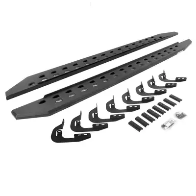 Go Rhino Go Rhino 69404787SPC - RB10 Slim Line Running Boards With Mounting Brackets - Textured Black