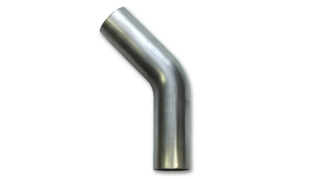 45 Degree Stainless Steel Bend; 1.75 in. OD; 1.75 in. Centerline Radius; 6 in. Leg Length From Tangent; product image