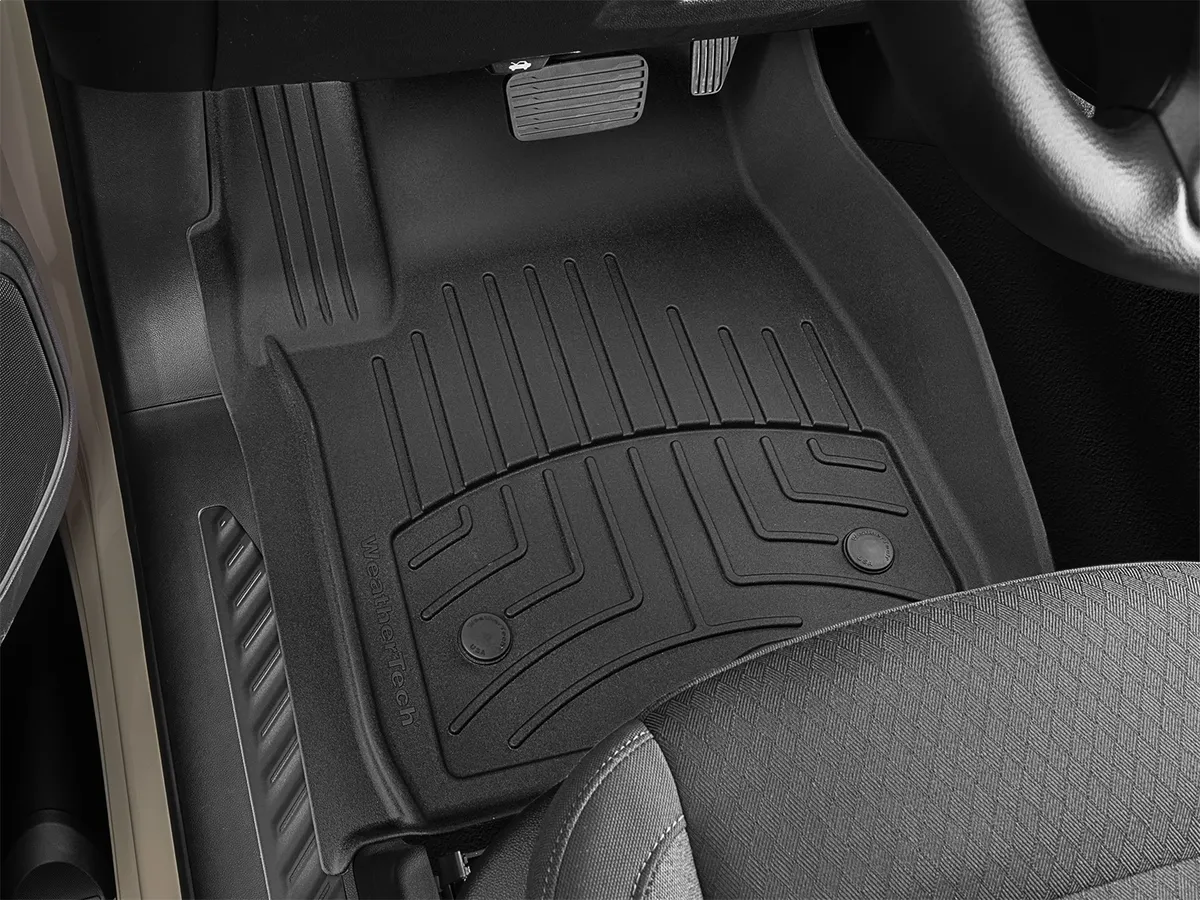 Black Front Floorliner HP For Vinyl Floor Fits Chevrolet Silverado 1500 2022 Gmc Sierra /Denali 1500 2019 - 2025 Gmc Sierra /Denali 2500hd / 3500hd 2020 - 2025 Chevrolet Silverado 2500hd/3500hd 2020 - 2025 And Gmc Sierra 1500 Limited 2022 product image