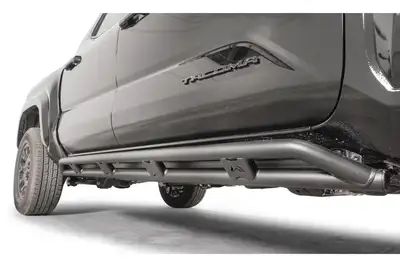 Fab Fours Rock Slider; 2 in. Tubing; 3/16 in. Plate Steel Construction; Black Powder Coated;