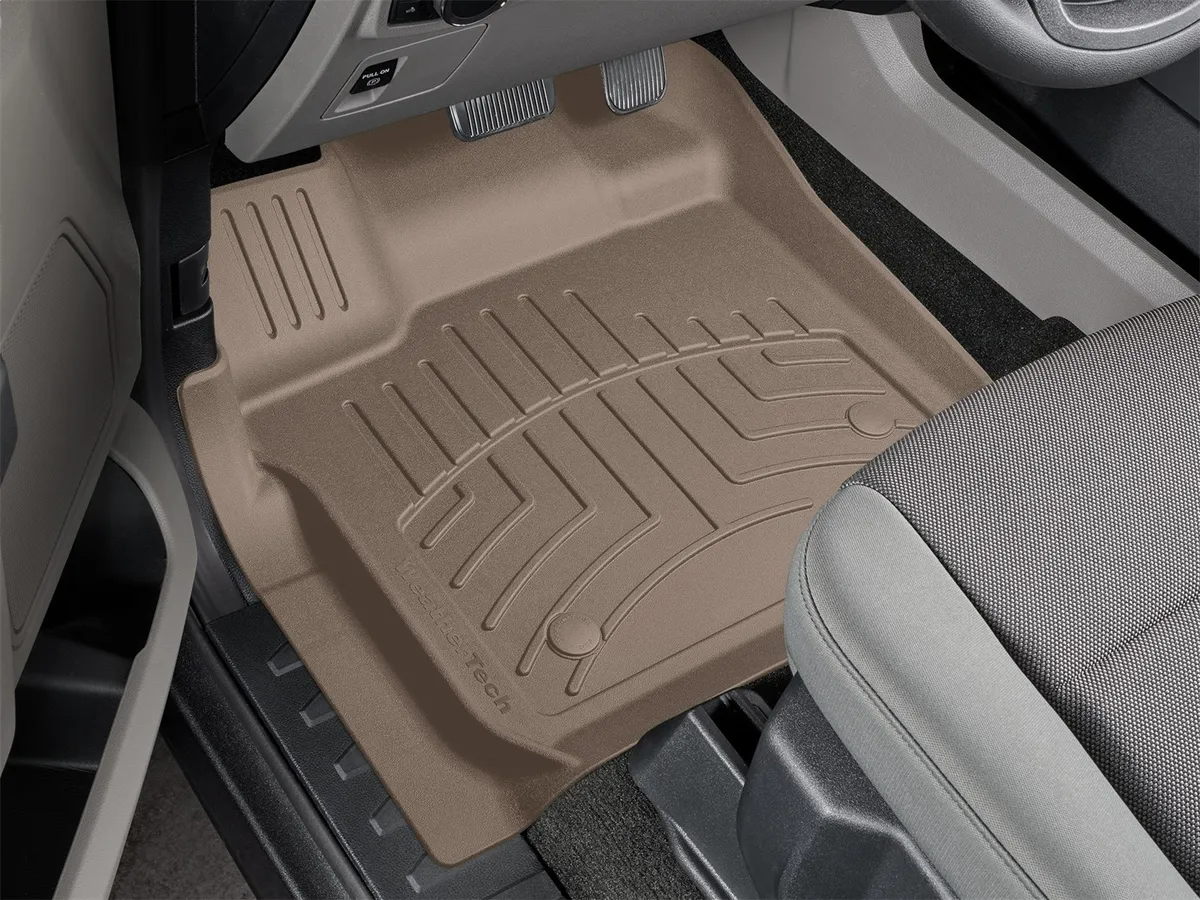2015 + Ford F-150 SuperCrew and SuperCab Front 3D Floor Mats Tan product image